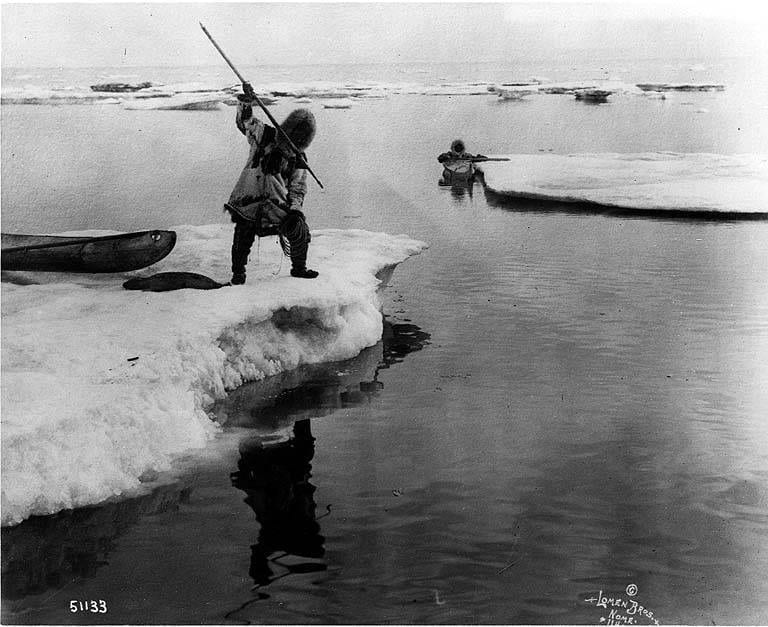Inuk Seal Hunting with Harpoon