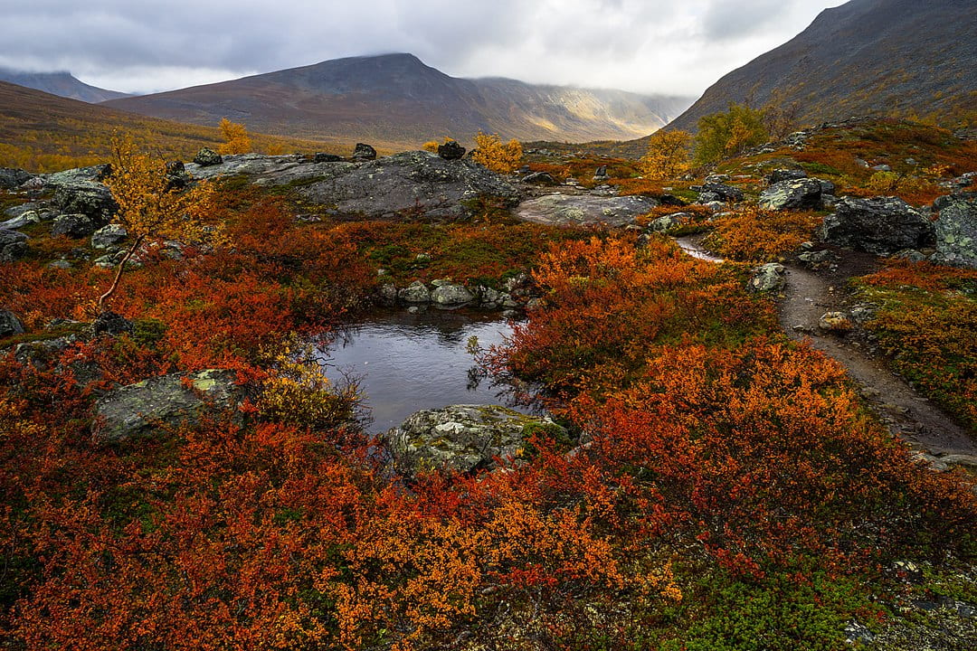 Mountains in Lapland province, Sweden