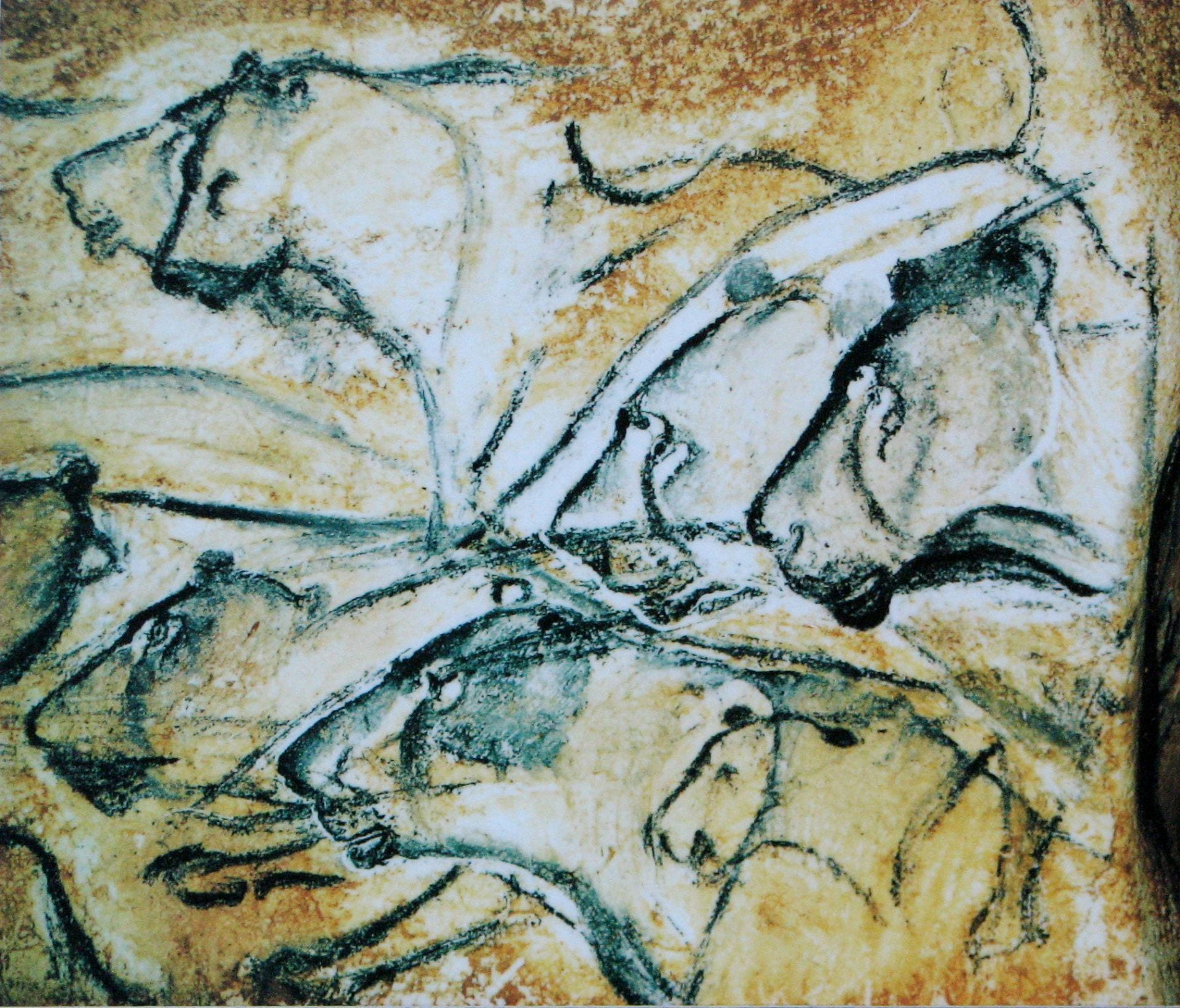 lion painting Chauvet Cave