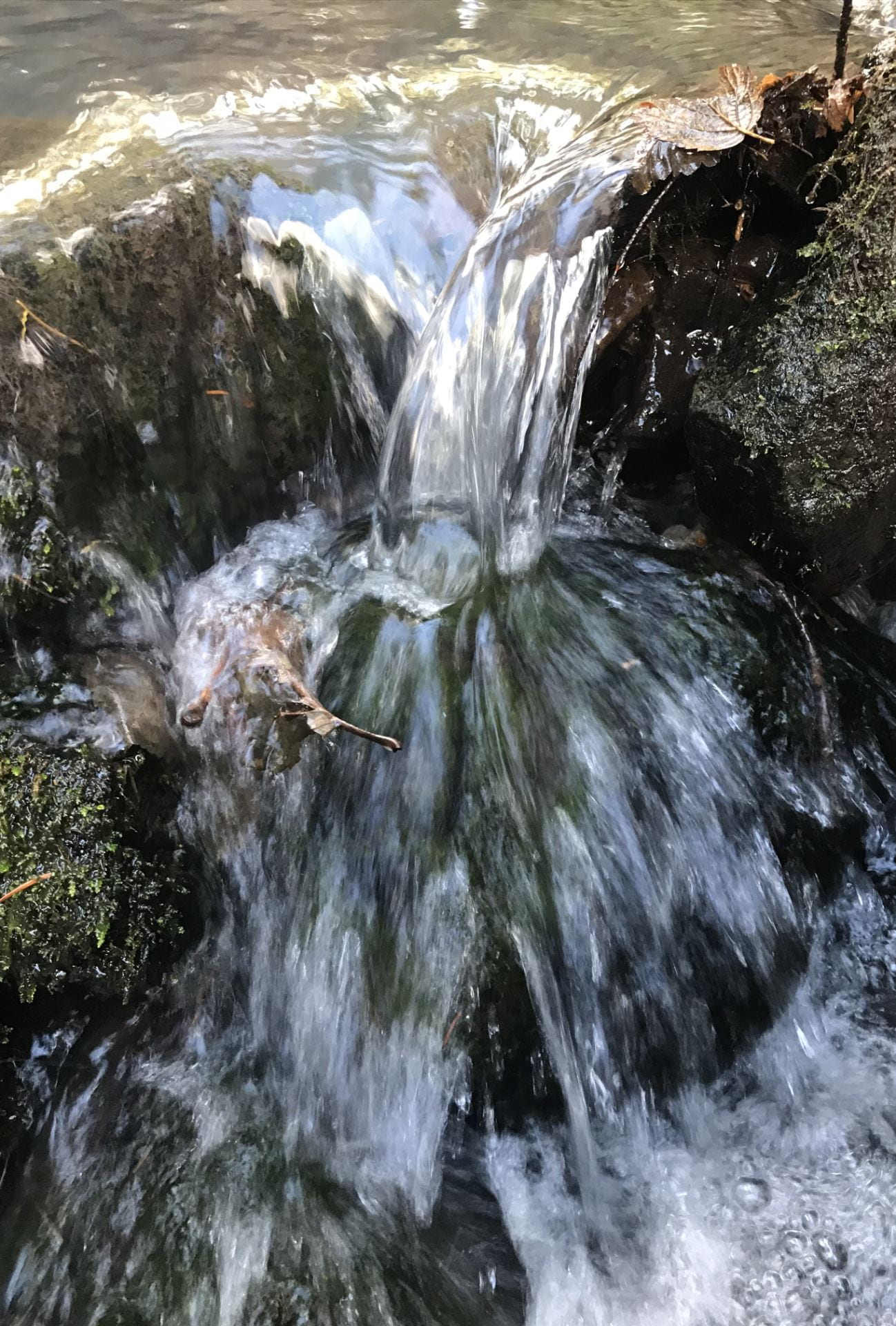 small waterfall in creek