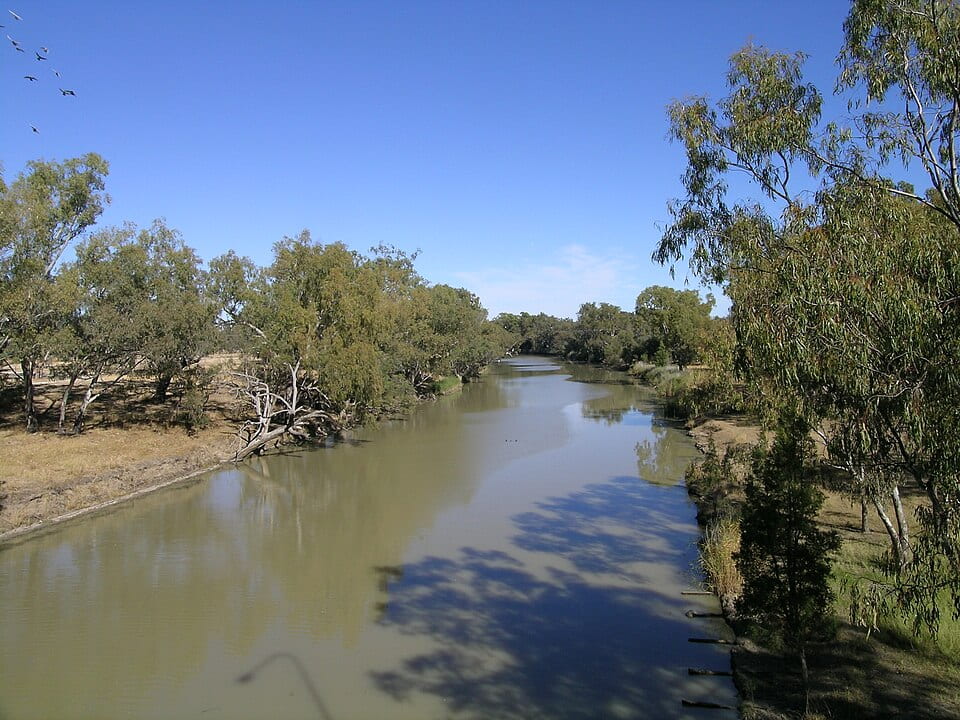 Barwon River in New South Wales Australia